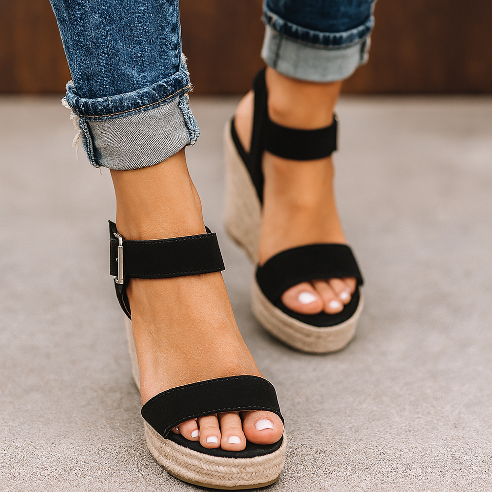 Women’s Summer Open-Toe Wedge Heel Sandals