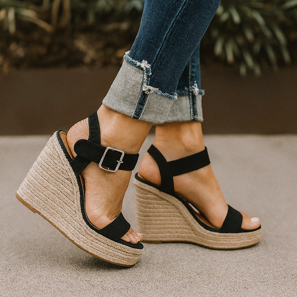 Women’s Summer Open-Toe Wedge Heel Sandals