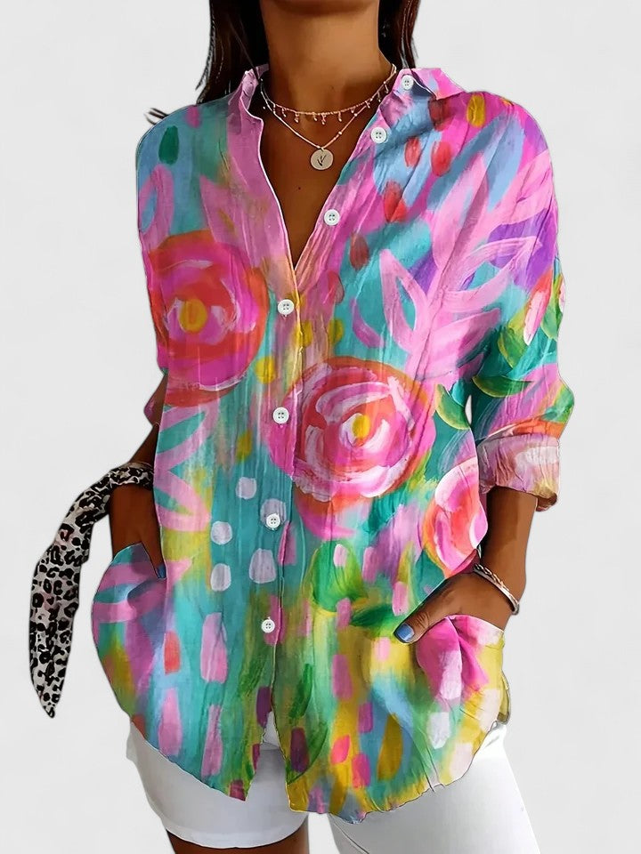 Women’s Sophisticated Print Blouse
