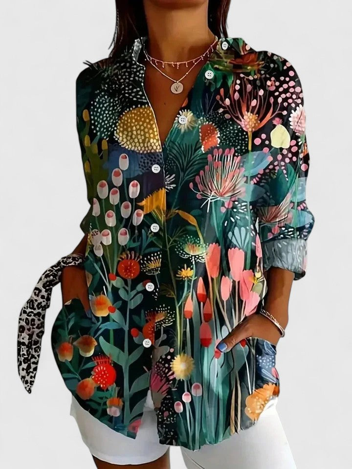 Women’s Sophisticated Print Blouse
