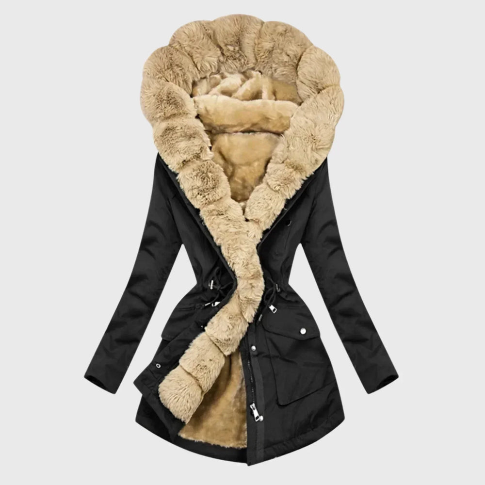 Ava | Women's Long Oversized Fur-Collar Winter Coat