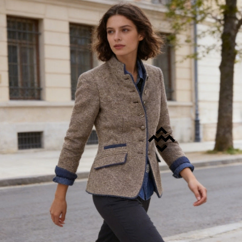 Avery | Women's Tailored Woolen Military Blazer
