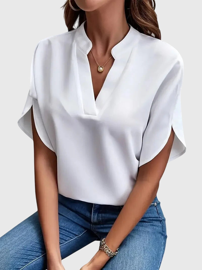 Women’s Elegant V-Neck Blouse