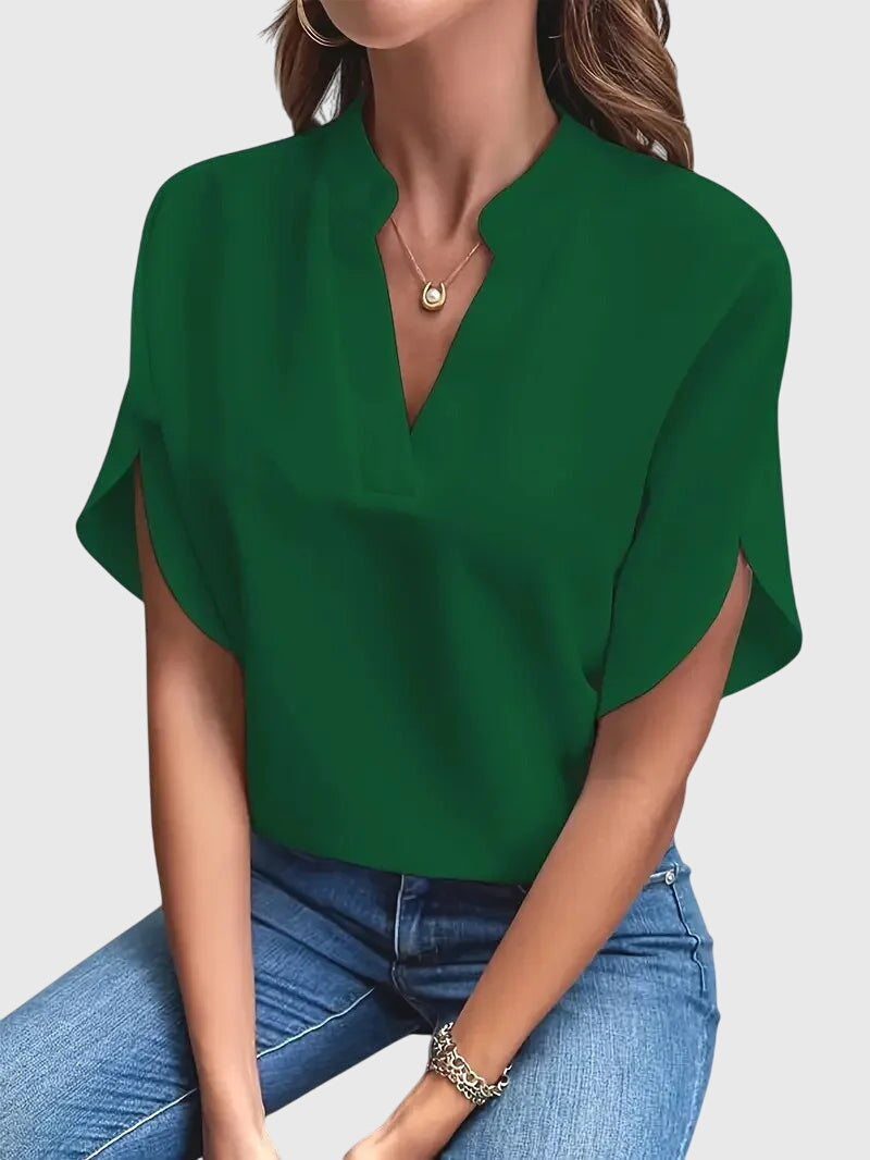 Women’s Elegant V-Neck Blouse