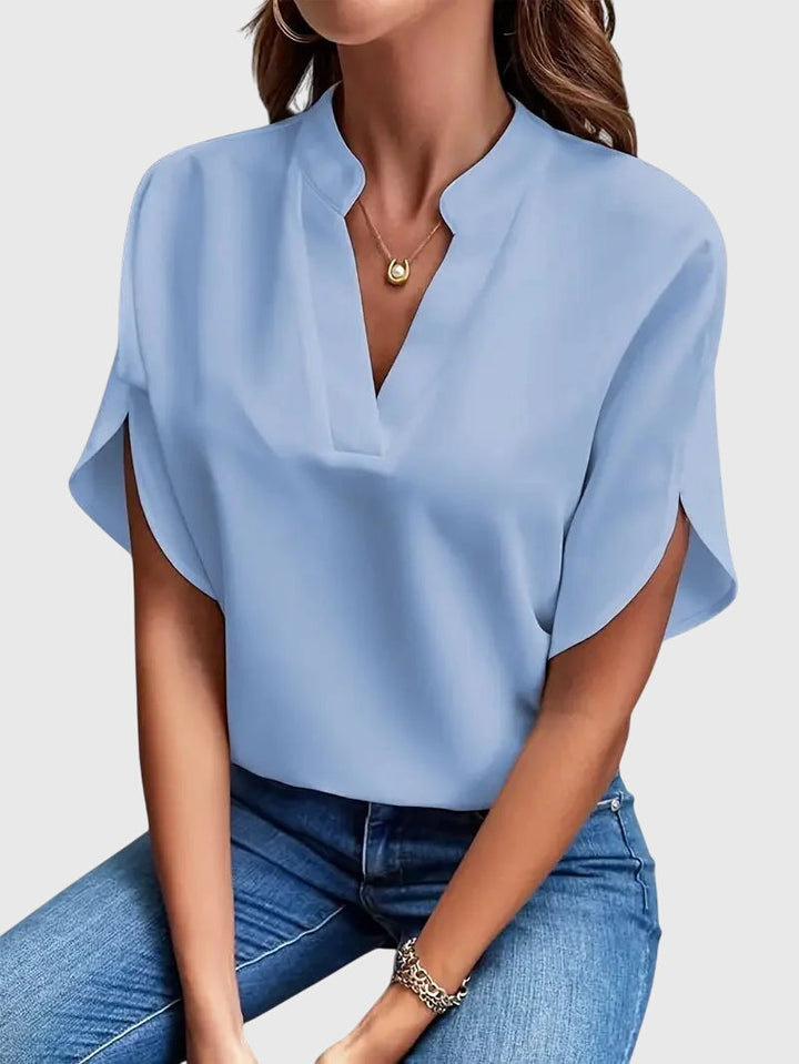 Women’s Elegant V-Neck Blouse