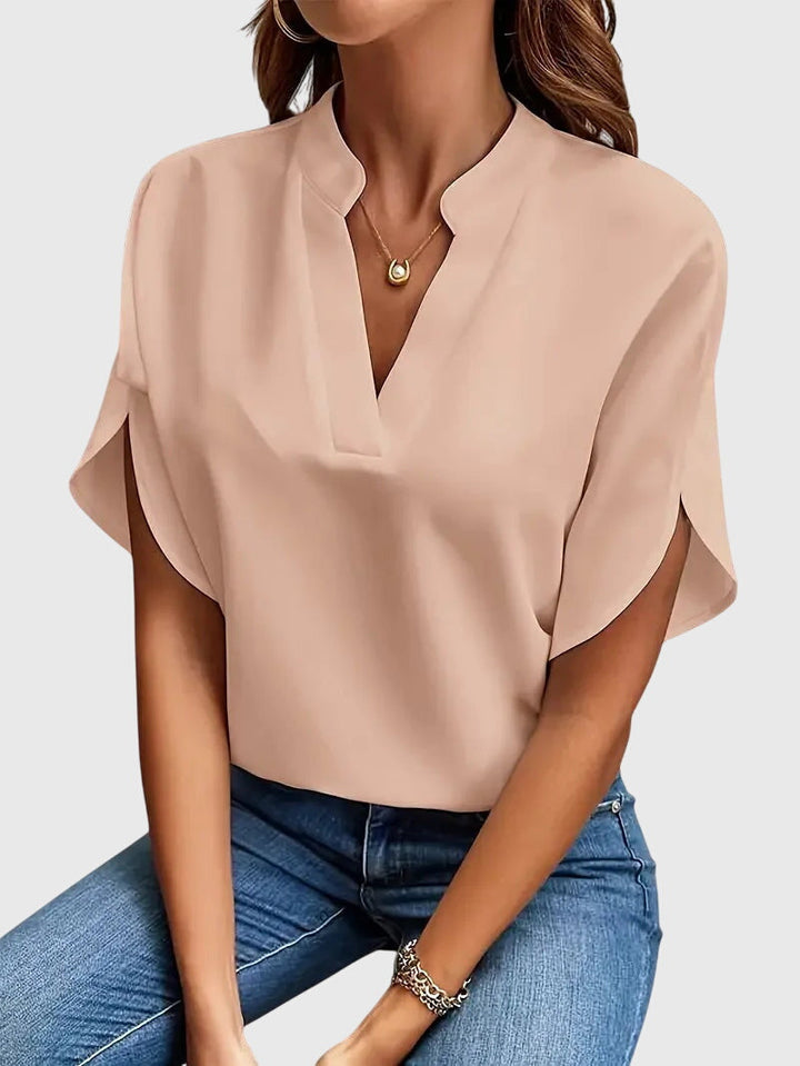 Women’s Elegant V-Neck Blouse