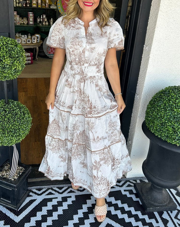 Women’s Classic Toile Maxi Dress