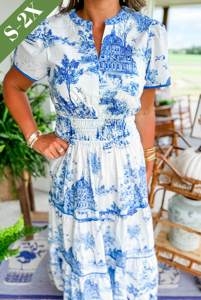Women’s Classic Toile Maxi Dress