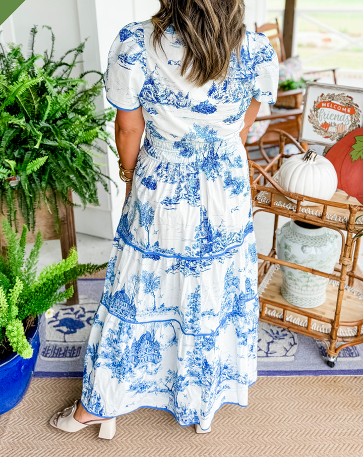 Women’s Classic Toile Maxi Dress
