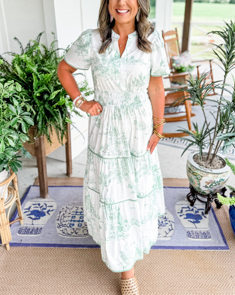 Women’s Classic Toile Maxi Dress