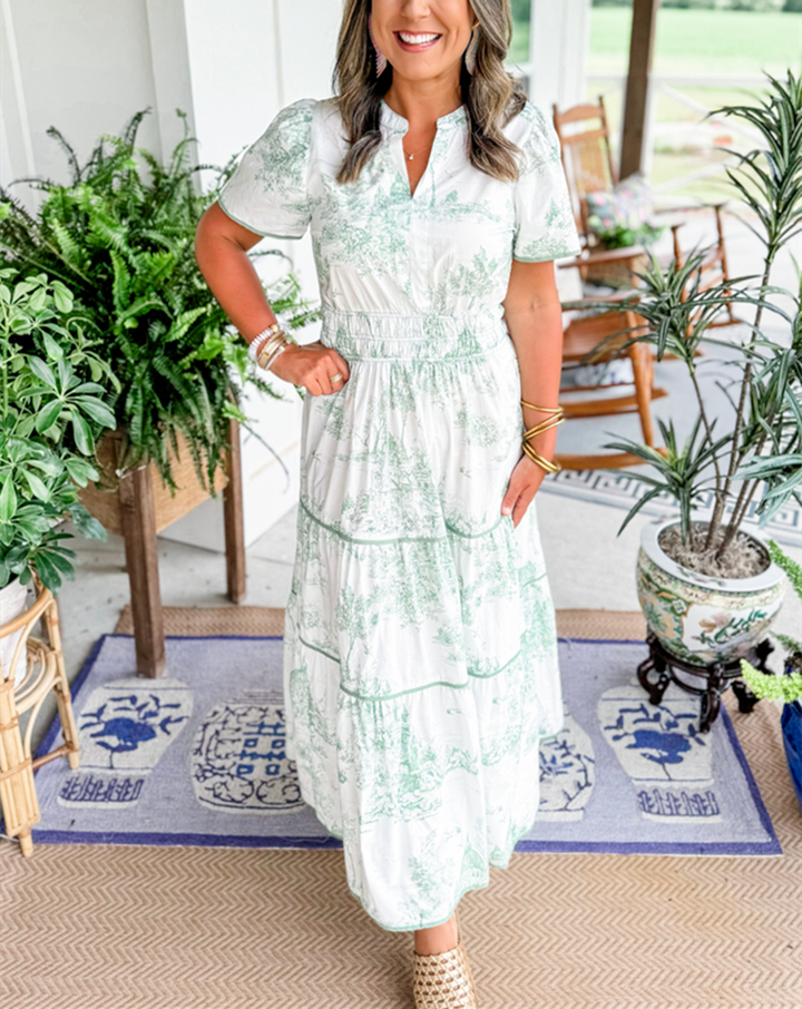 Women’s Classic Toile Maxi Dress