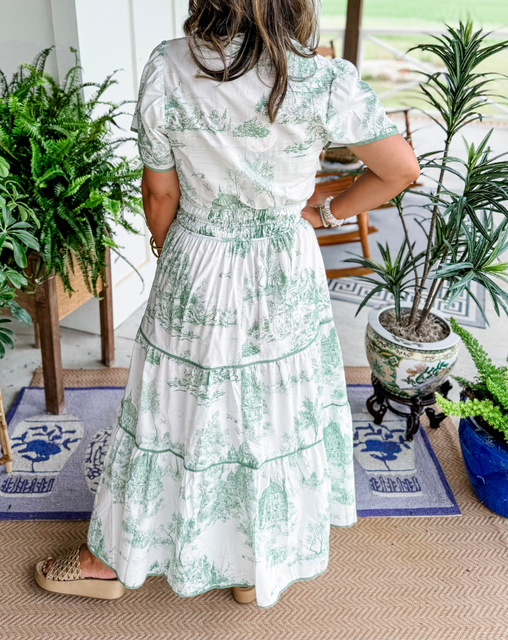 Women’s Classic Toile Maxi Dress