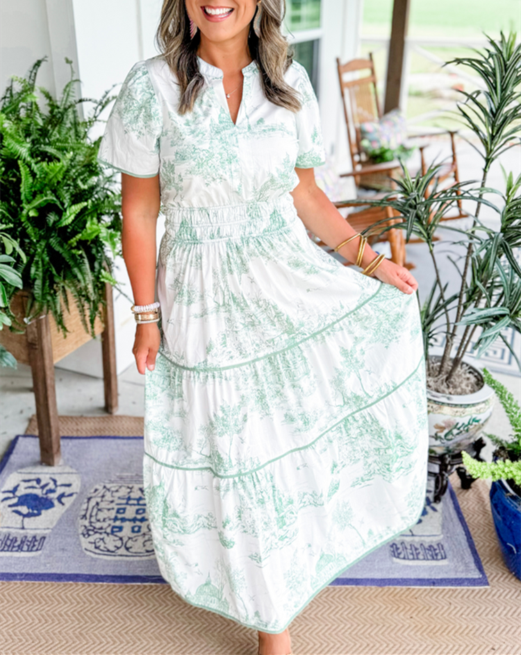 Women’s Classic Toile Maxi Dress