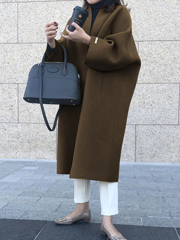 Celine | Women's Oversized Open Front Long Winter Coat