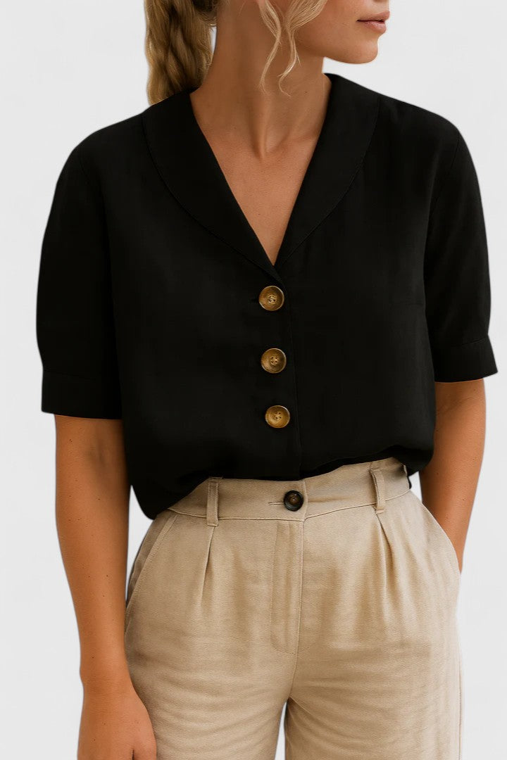 Women’s Sophisticated Button-Front Blouse