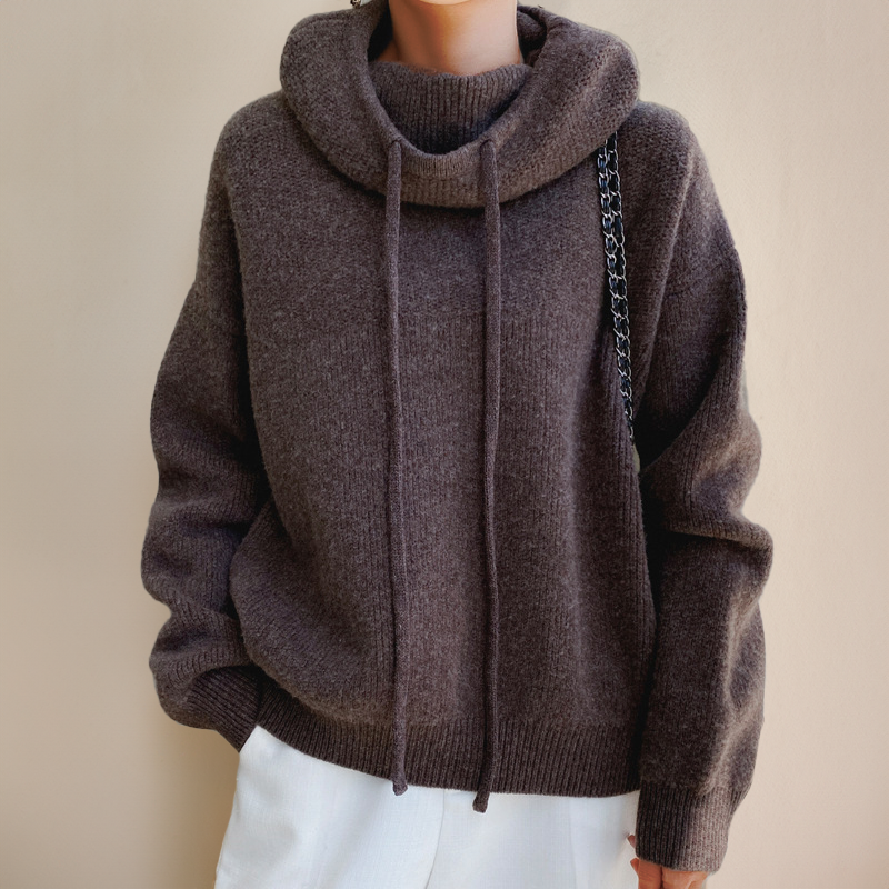 Deborah | Women's Oversized Turtleneck Pullover Hoodie