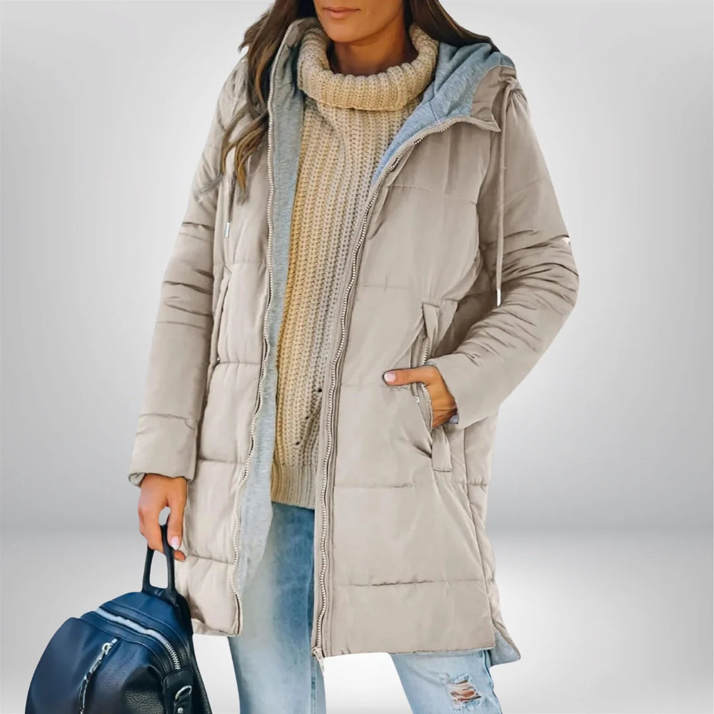 Hazel | Women's Cozy Weatherproof Long Insulated Down Coat