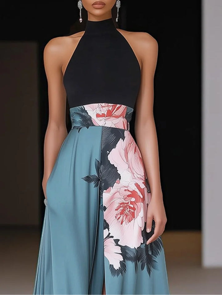 Women’s Elegant A-Line Wedding Guest Maxi Dress