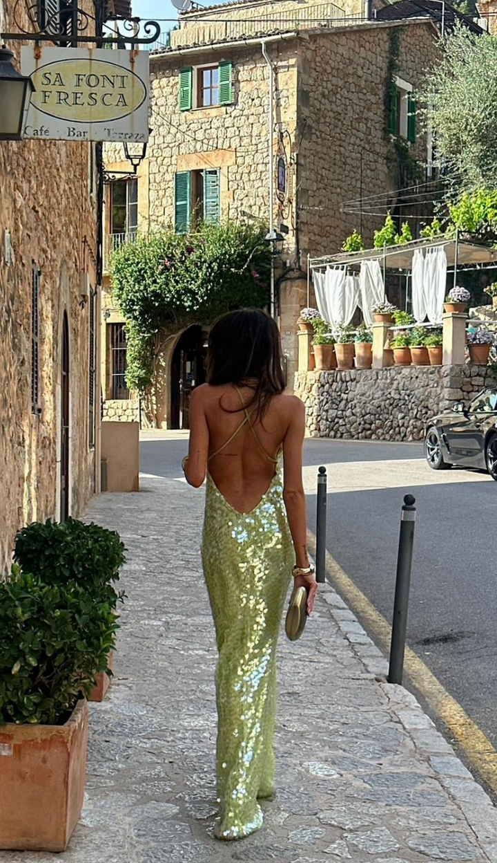 Women’s Summer Sequin Maxi Dress