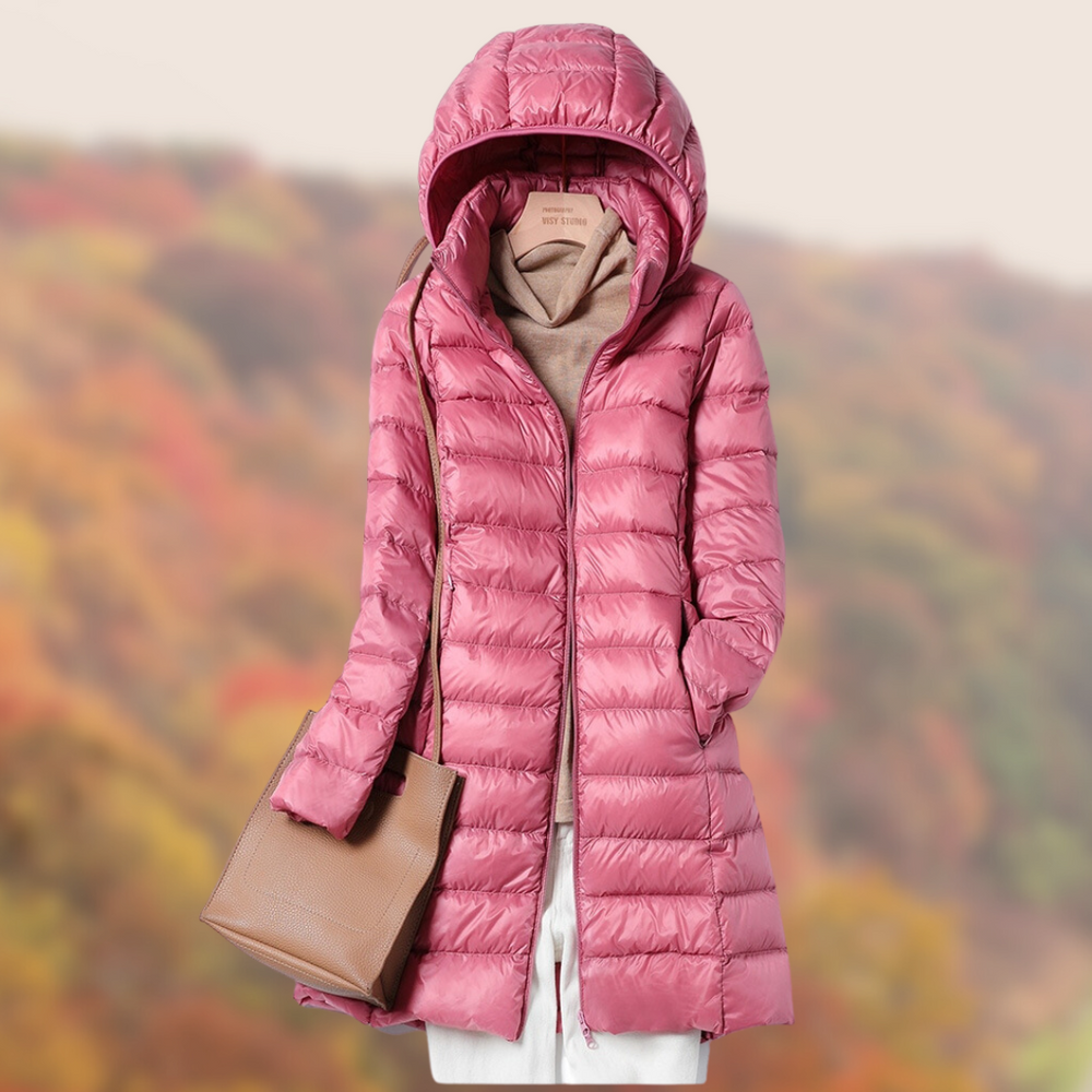 Josephine | Women's Lightweight Hooded Mid-Length Winter Coat