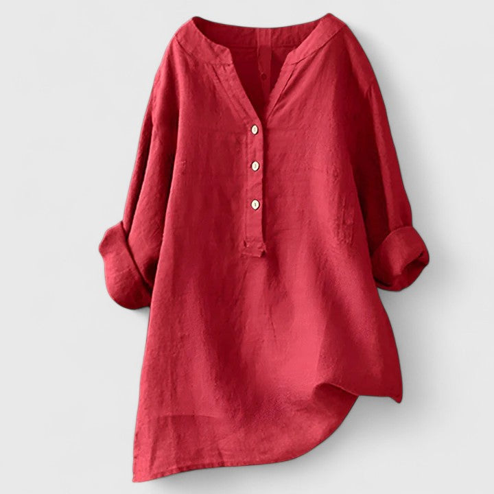 Women’s Casual Loose Fit Button-Front Summer Shirt