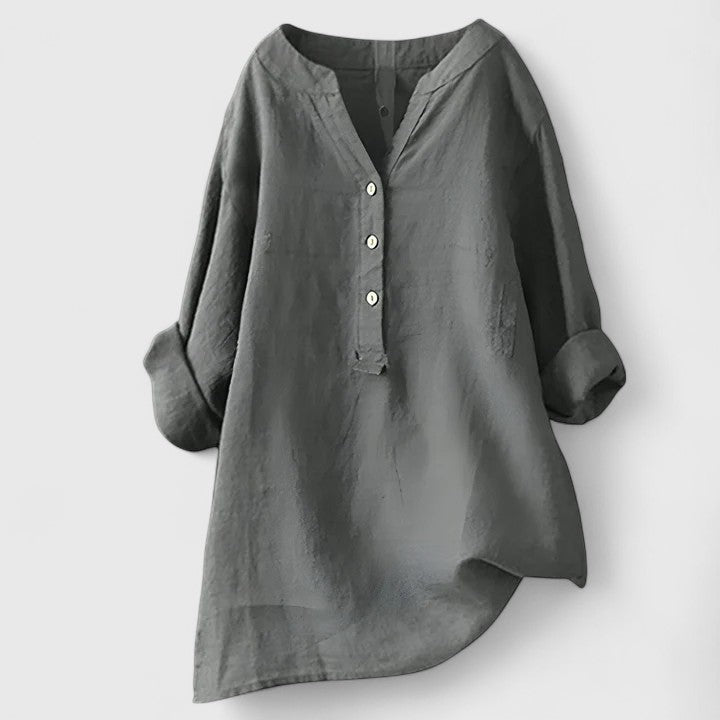 Women’s Casual Loose Fit Button-Front Summer Shirt
