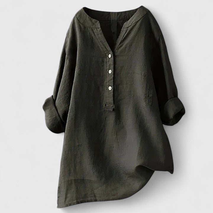 Women’s Casual Loose Fit Button-Front Summer Shirt