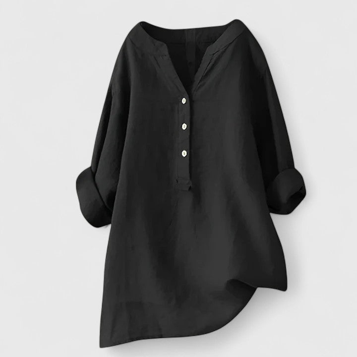 Women’s Casual Loose Fit Button-Front Summer Shirt