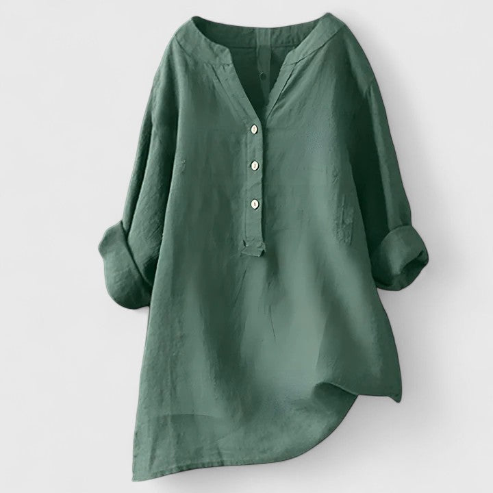 Women’s Casual Loose Fit Button-Front Summer Shirt