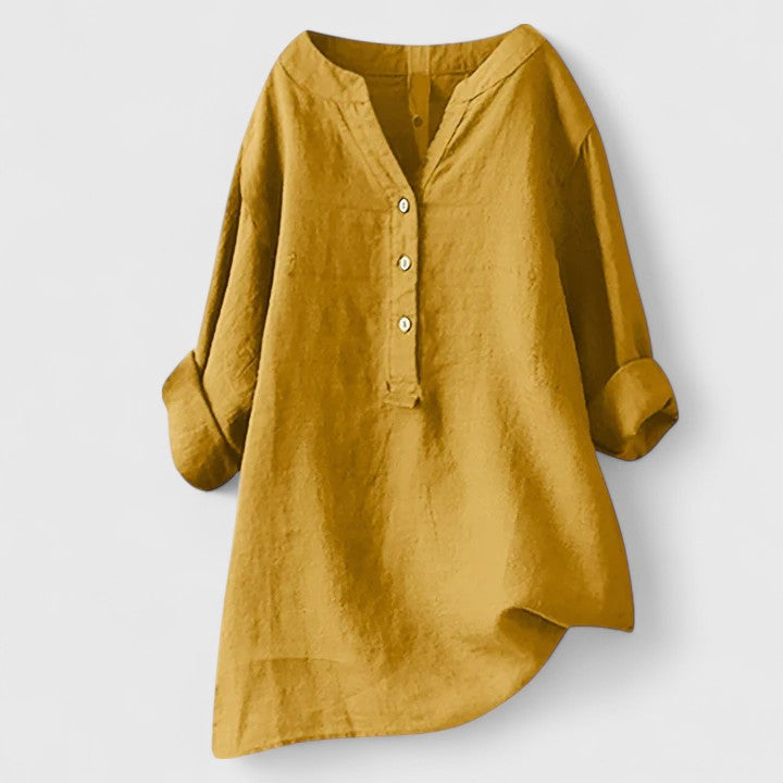 Women’s Casual Loose Fit Button-Front Summer Shirt