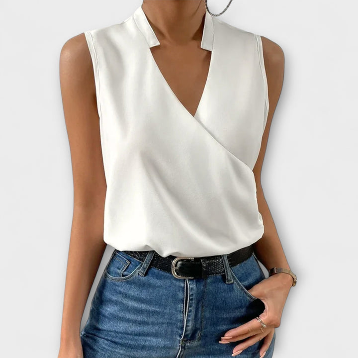 Women’s Elegant V-Neck Top