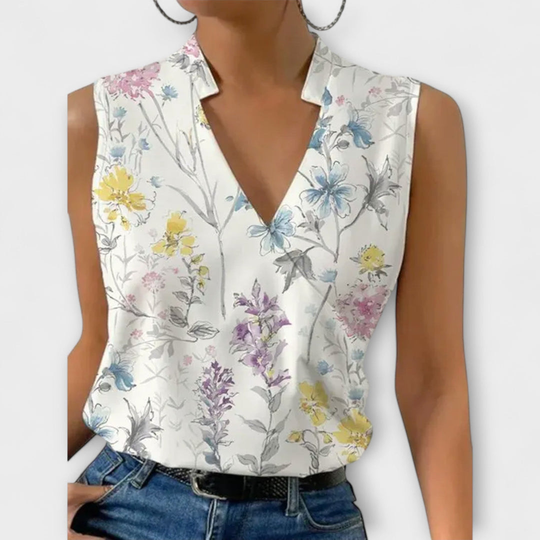 Women’s Elegant V-Neck Top