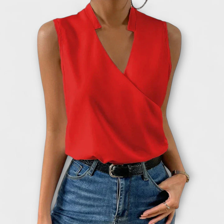 Women’s Elegant V-Neck Top
