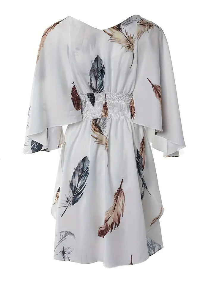 Women’s Boho Flowy V-Neck Mini Dress
