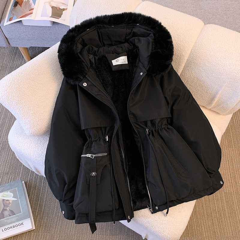 Natasha | Women's Fitted Fur Collar Hooded Parka Winter Coat