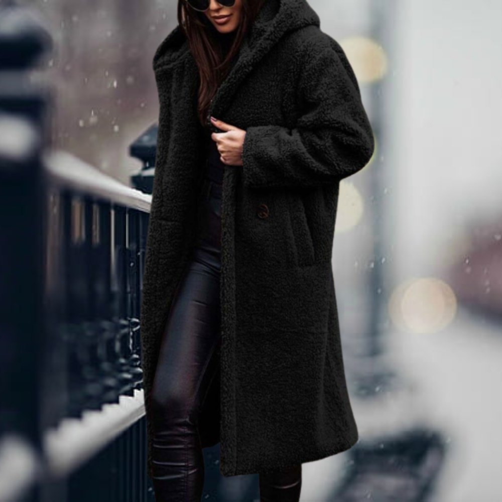 Natasha | Women's Oversized Teddy Fleece Long Winter Coat
