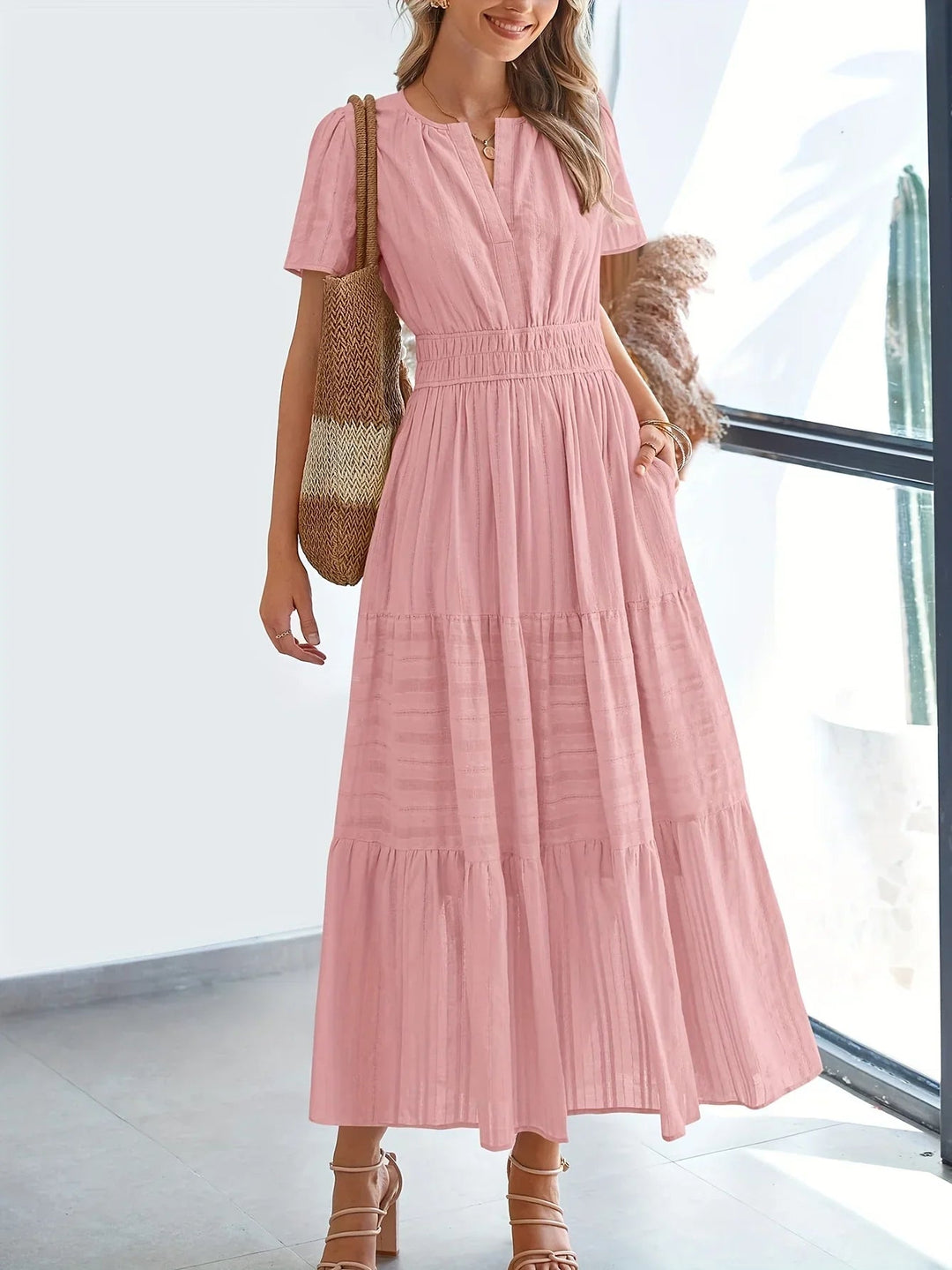 Women’s Modest Midi Summer Dress