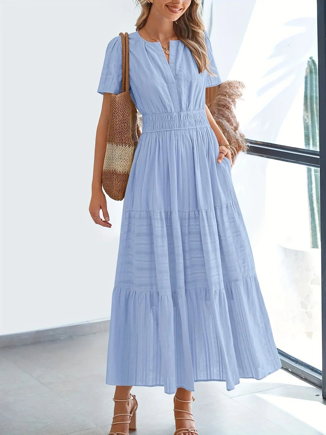 Women’s Modest Midi Summer Dress