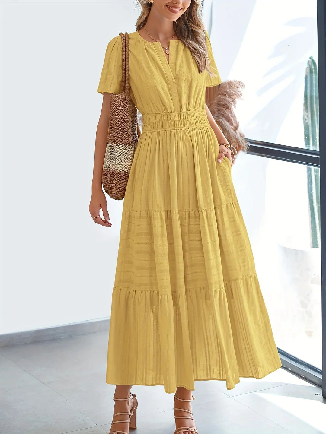 Women’s Modest Midi Summer Dress