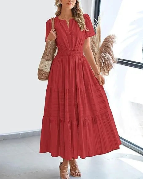 Women’s Modest Midi Summer Dress