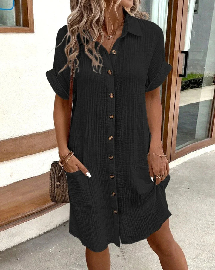 Women’s Button-Down Summer Mini Dress