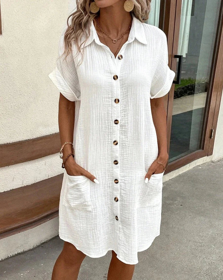Women’s Button-Down Summer Mini Dress