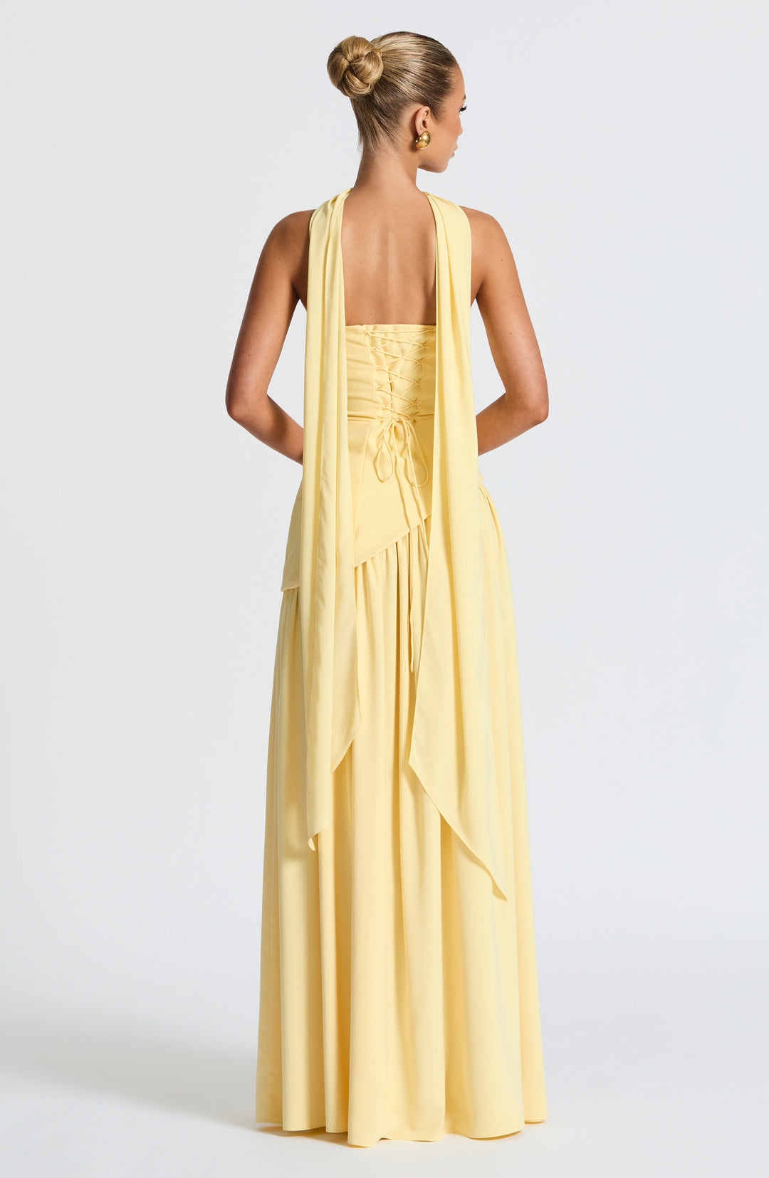 Women’s Strapless Maxi Dress With High Slit And Elegant Fit