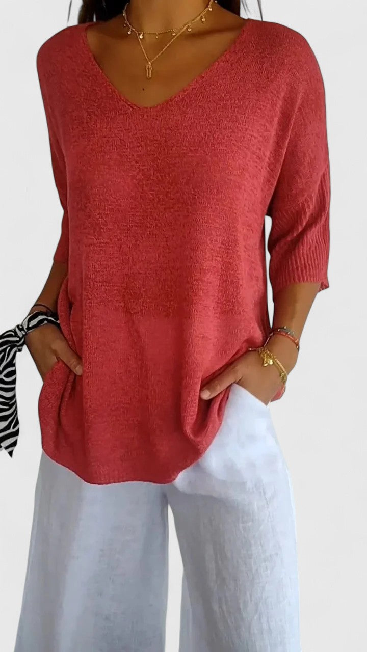 Women’s Casual V-Neck Top