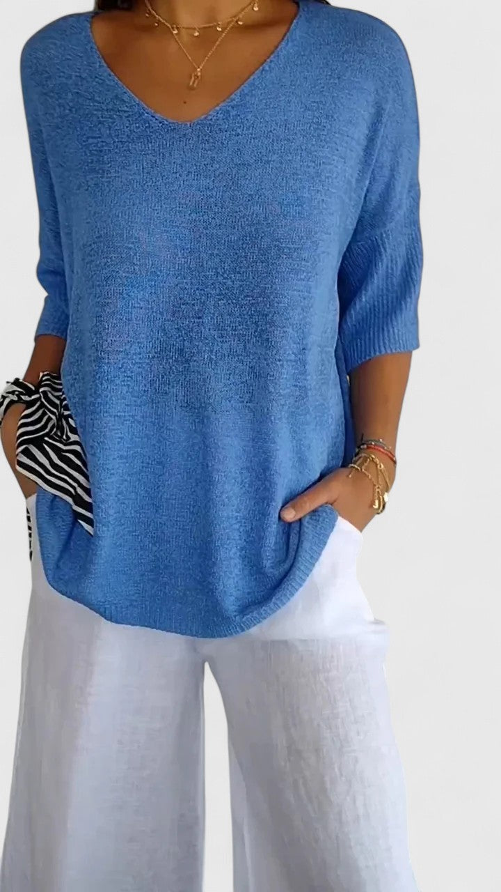 Women’s Casual V-Neck Top