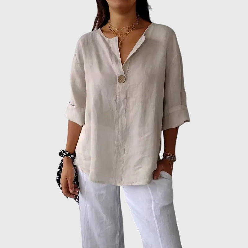 Women’s Elegant Linen Blouse
