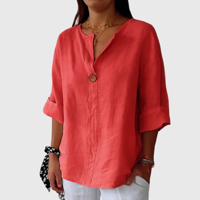 Women’s Elegant Linen Blouse