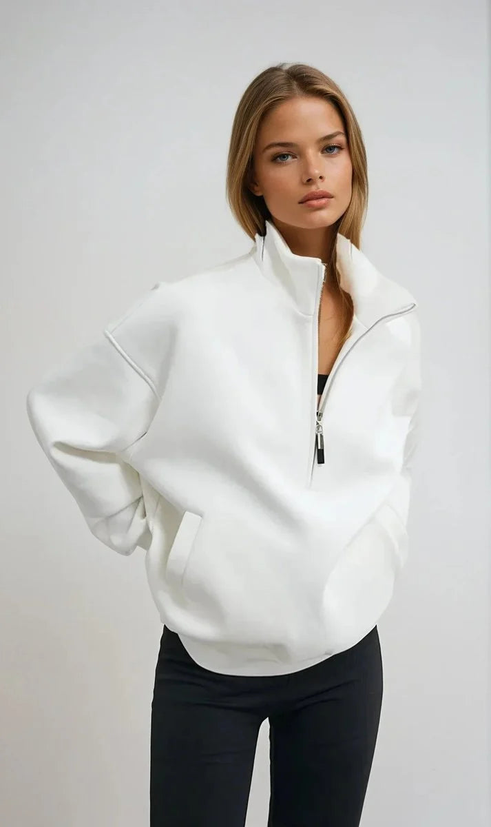 Willow | Women's Oversized Half-Zip Knit Sweater