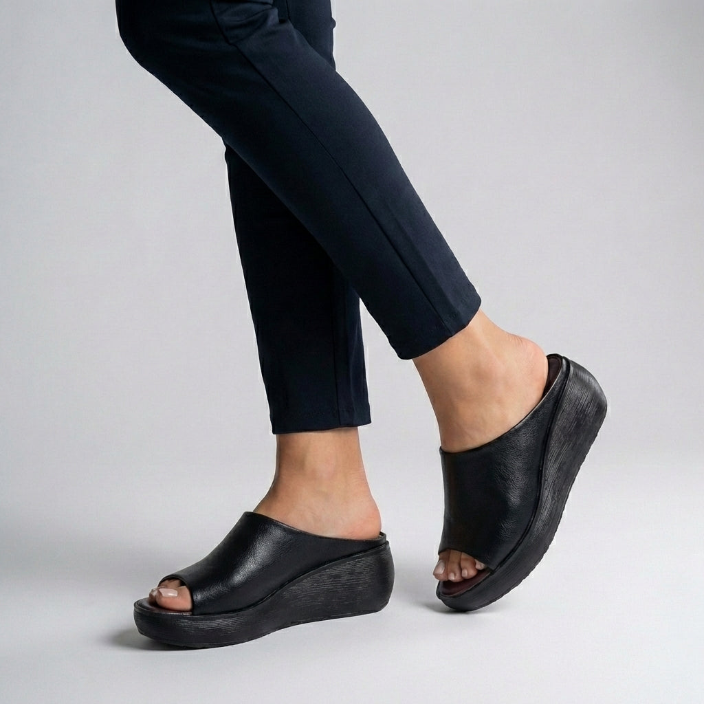 Women's Casual Open-Toe Platform Slide Sandals
