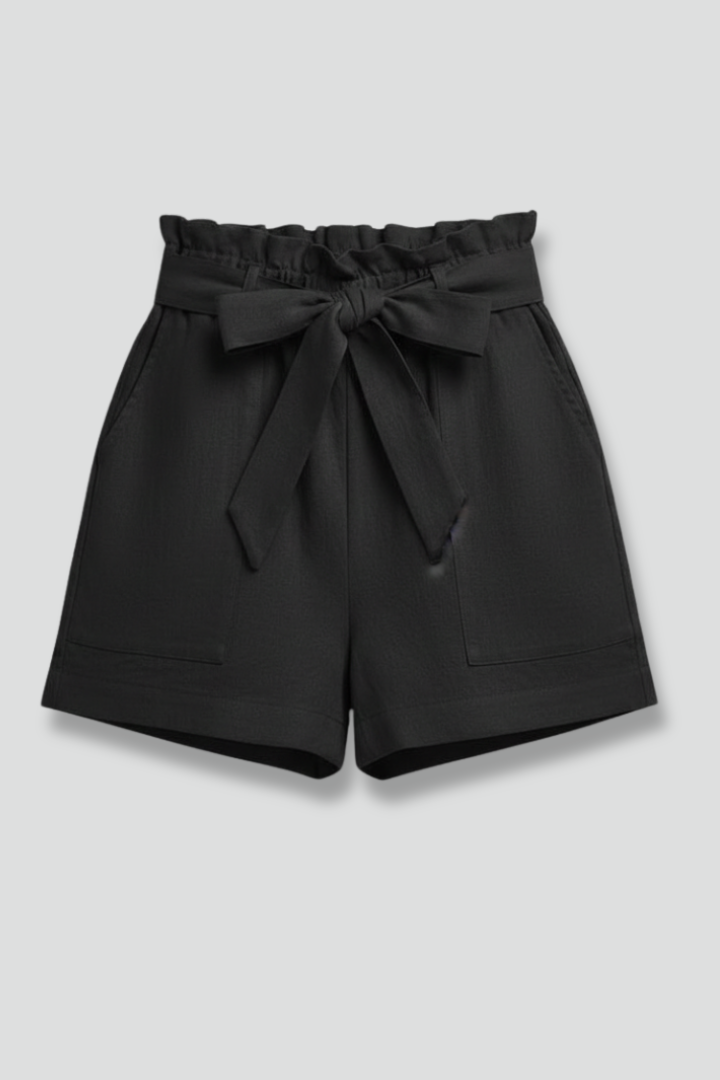 Women's Casual Tie Waist Pocket Summer Shorts